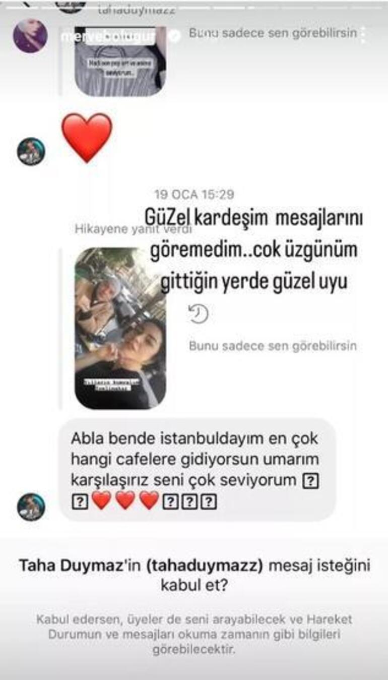 Merve Boluğurun Taha Duymaz pişmanlığı