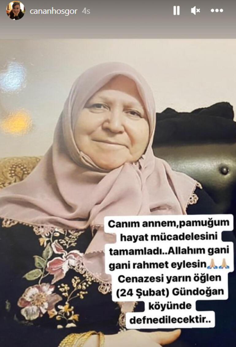 Canan Hoşgörün annesi hayatını kaybetti