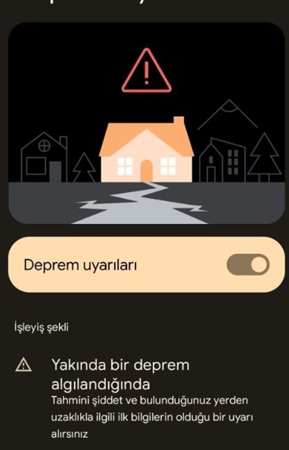 Google Android deprem uyarı sistemi nedir, nasıl çalışır, nasıl açılır? Deprem uyarı sisteminin kullanımı hakkında ayrıntılar - 1