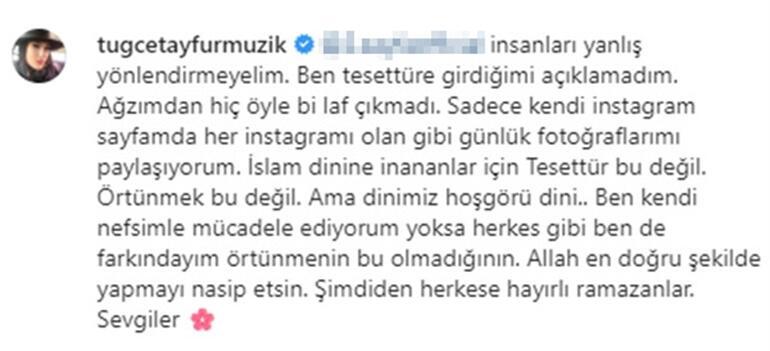 Tuğçe Tayfur: Şu anda geçiş sürecindeyim