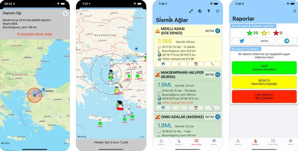 Deprem Ağı uygulaması nedir, nasıl indirilir? (IOS deprem ağı uygulaması) - 1