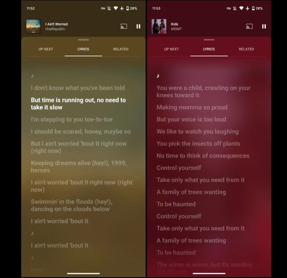 YouTube Music'den beklenen özellik: Şarkı sözleri takip edilebilecek - 2