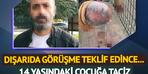 Uyandığında adamla göz göze geldiğini söyledi